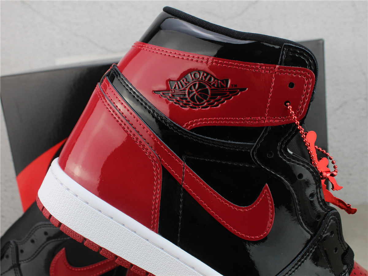 LJR Batch Air Jordan 1 Retro High OG Bred Patent 555088-063